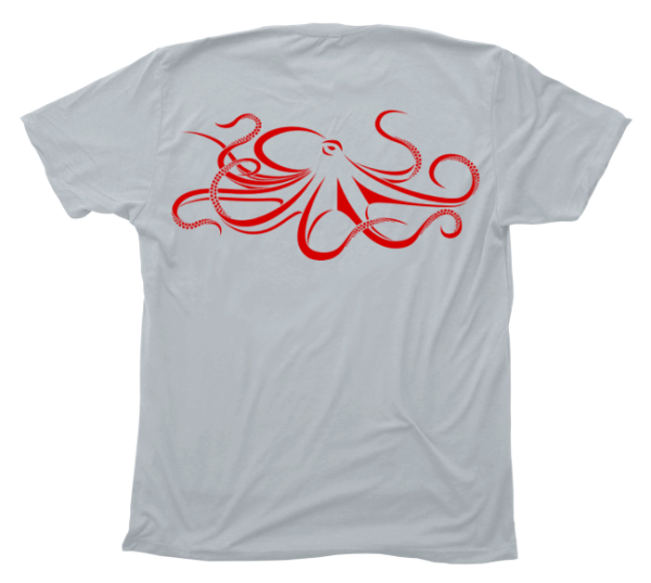 Giant Pacific Octopus T-Shirt Build-A-Shirt (Back   LG) Cheap