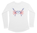 Blue Crab Performance Shirt (Women - RWB) For Sale