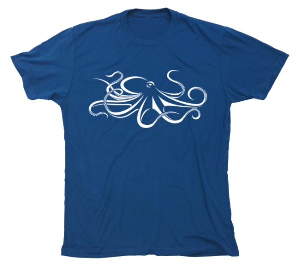 Giant Pacific Octopus T-Shirt Build-A-Shirt (Front   CO) Discount