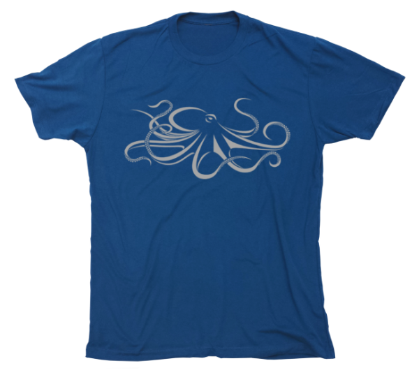 Giant Pacific Octopus T-Shirt Build-A-Shirt (Front   CO) Discount