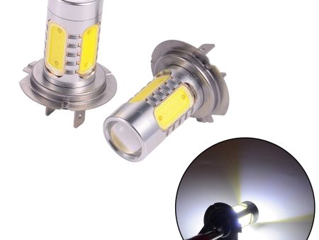 Maxbell H7 7.5W LED Fog Light Bulb 2Pcs Aluminum 10000-12000Mcd 12V DC Fit for Car Cheap