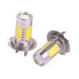 Maxbell H7 7.5W LED Fog Light Bulb 2Pcs Aluminum 10000-12000Mcd 12V DC Fit for Car Cheap