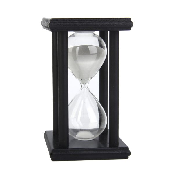 30 Min Wooden Sand Clock Sandglass Hourglass Timer for Gift Decoration White Hot on Sale