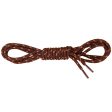 1 Pair 47 inch Round Shoe Laces Shoelaces Hiking Sports Sneakers Boots Strings Brown Dots Coffee Hot on Sale