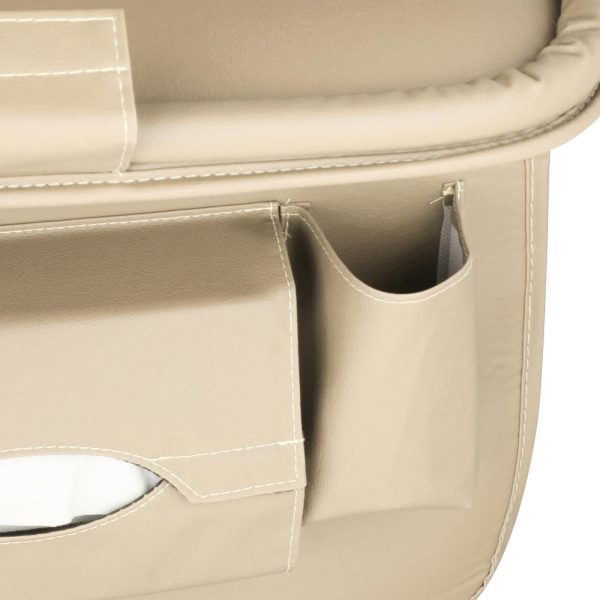 Maxbell Car Back Seat Organizer with Tablet Holder Heavy Duty Toys Storage Bag Beige Sale